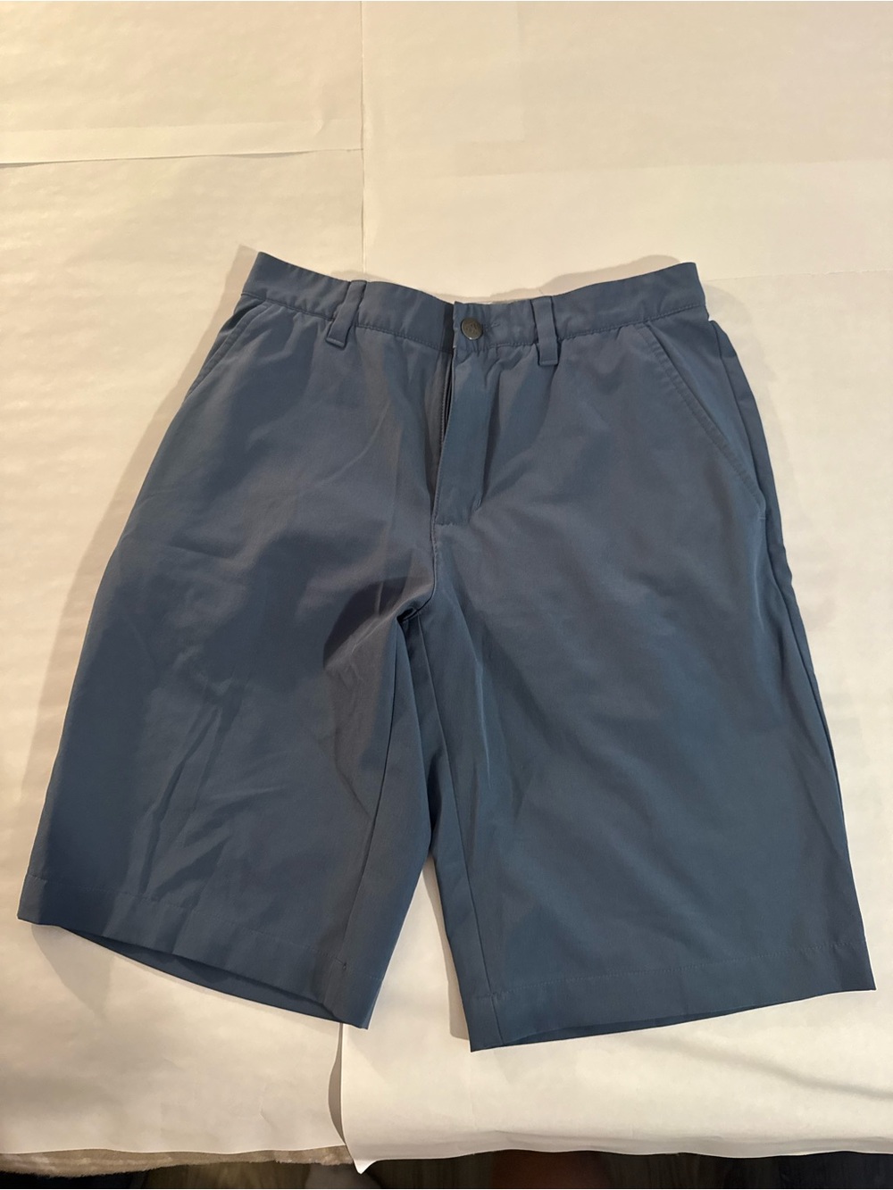 adidas Men's Slate Blue Flat Front Golf Shorts